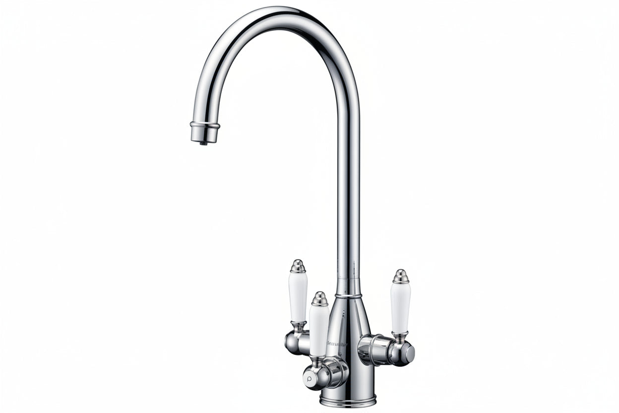 FL Cottage 3 Way Filter Tap Chrome Plated