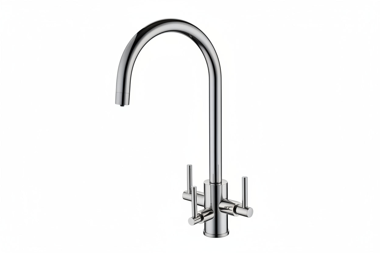 FWL Modern 3 Way Filter Tap Brushed Nickel